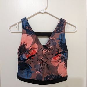 New Balance Floral Sports Bra, Small